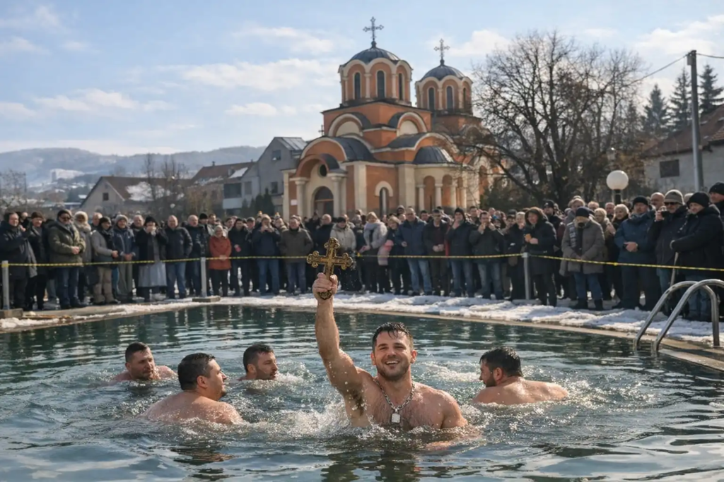 Пливање за Часни крст на Богојављење у Сврљигу